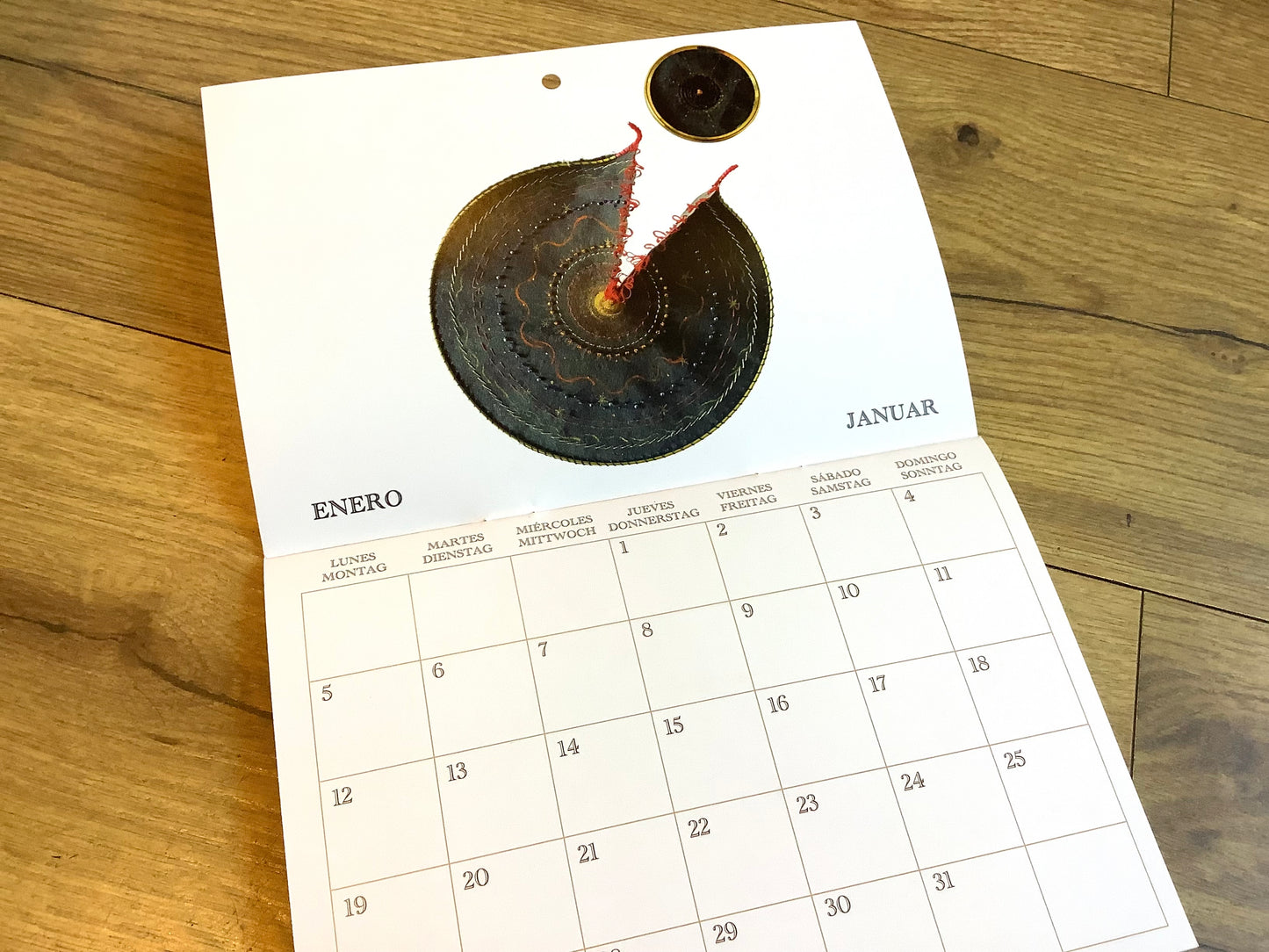 Wandkalender Candela Pan 2026 span./dt. A5/A4