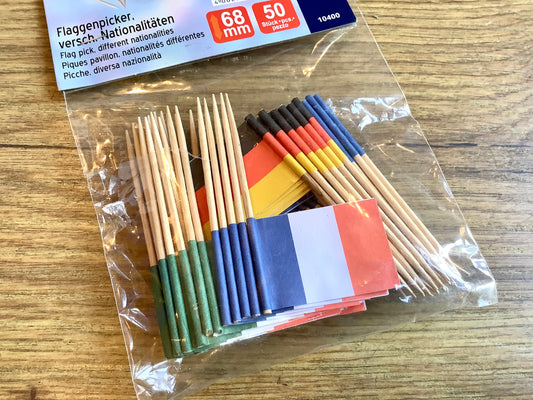 Flaggen-Picker 50 Holzspieker