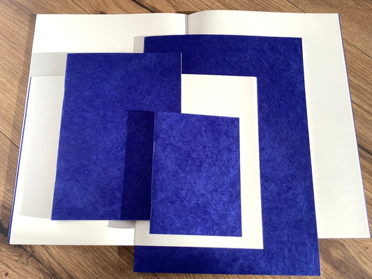 Skizzenheft Indigoblau 100g Nepalpapier°