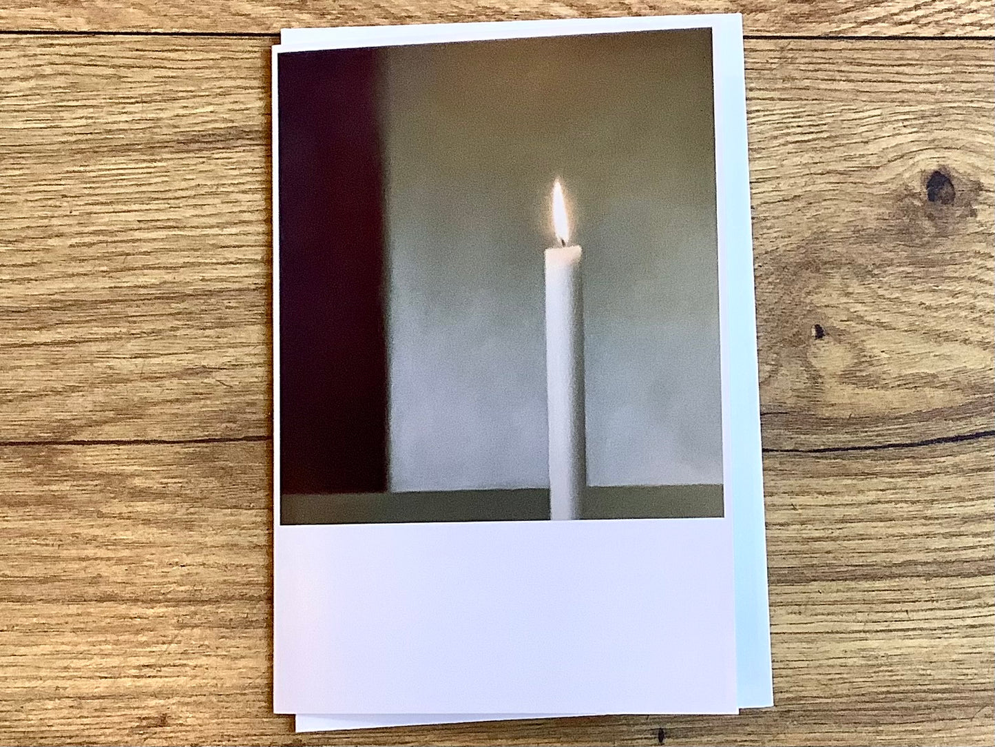 Trauerkarte Kerze (Gerhard Richter) B6 - Polly Paper - Umweltfreundliche Schreibwaren