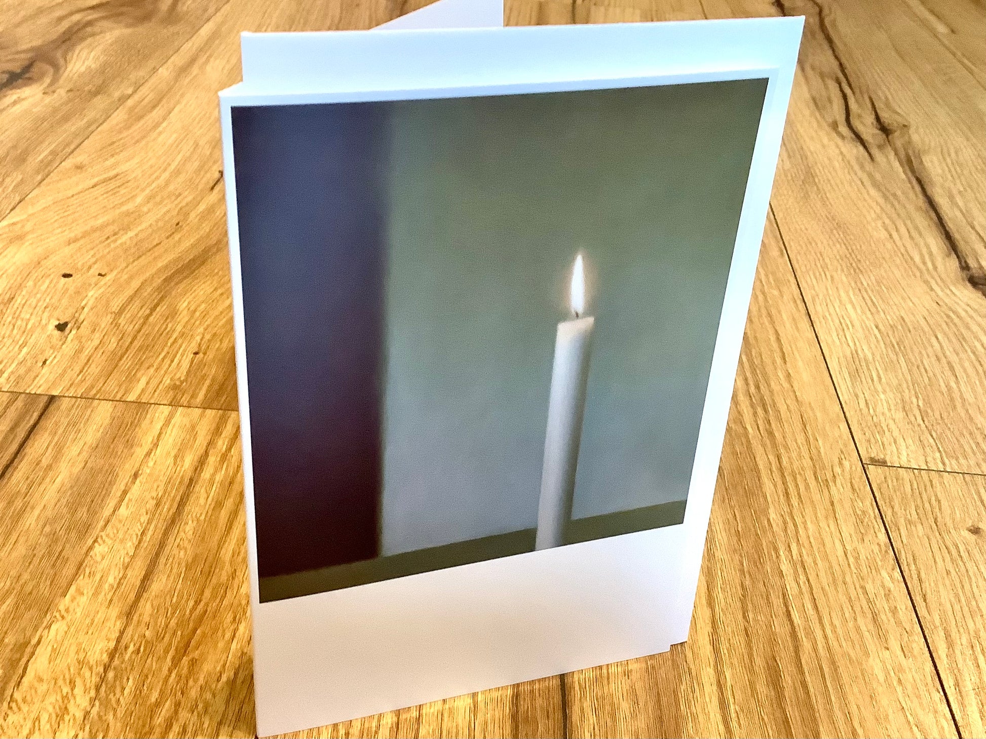 Trauerkarte Kerze (Gerhard Richter) B6 - Polly Paper - Umweltfreundliche Schreibwaren