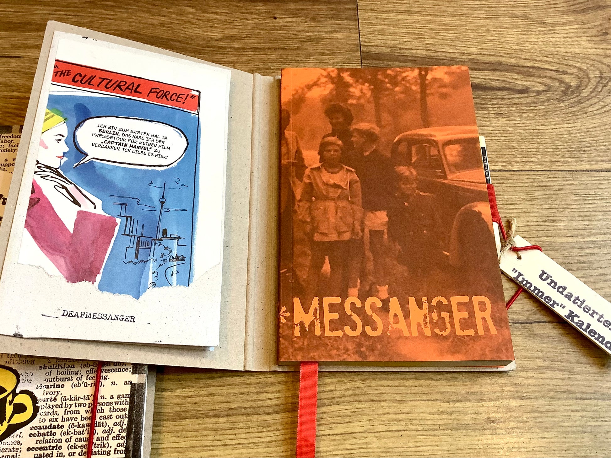 Tagebuch A5 undatierter Immer Kalender (Deafmessanger) - Polly Paper - Umweltfreundliche Schreibwaren