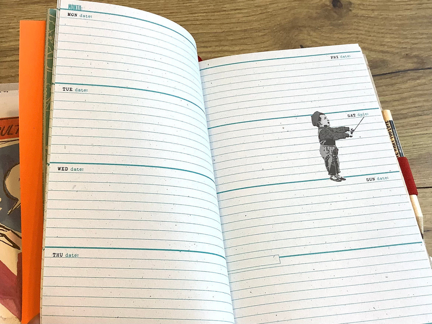 Tagebuch A5 undatierter Immer Kalender (Deafmessanger)