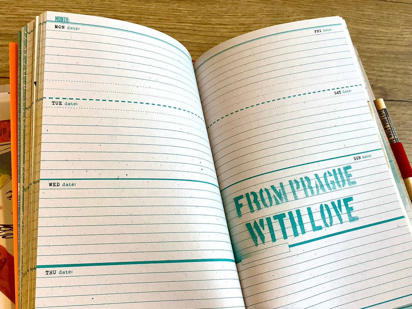 Tagebuch A5 undatierter Immer Kalender (Deafmessanger)