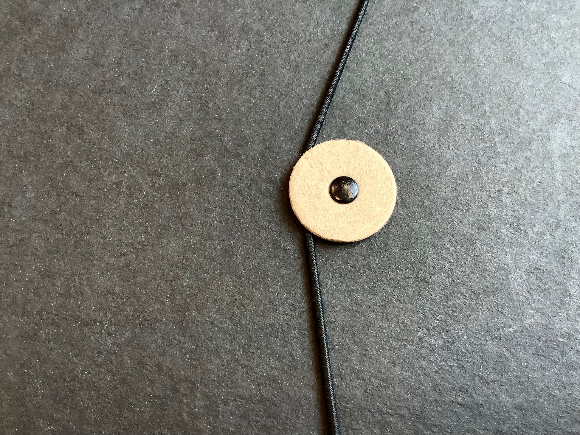 Tagungsmappe Blockklemme Gummizug schwarz natural - Polly Paper - Umweltfreundliche Schreibwaren