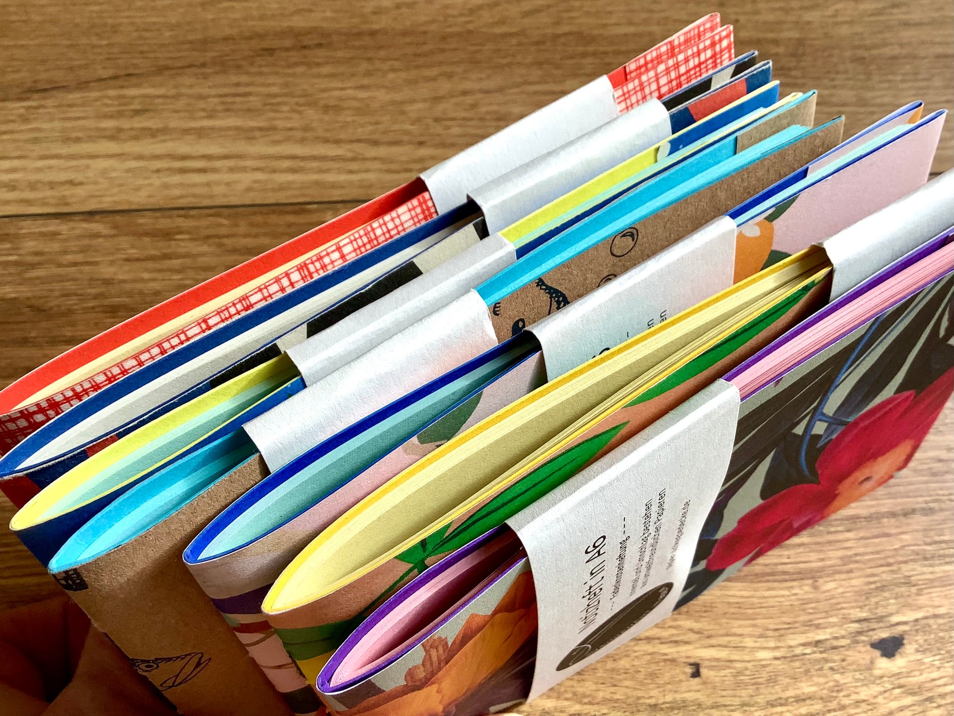 Notizheft genäht A6 quer (Gödecke) - Polly Paper - Umweltfreundliche Schreibwaren