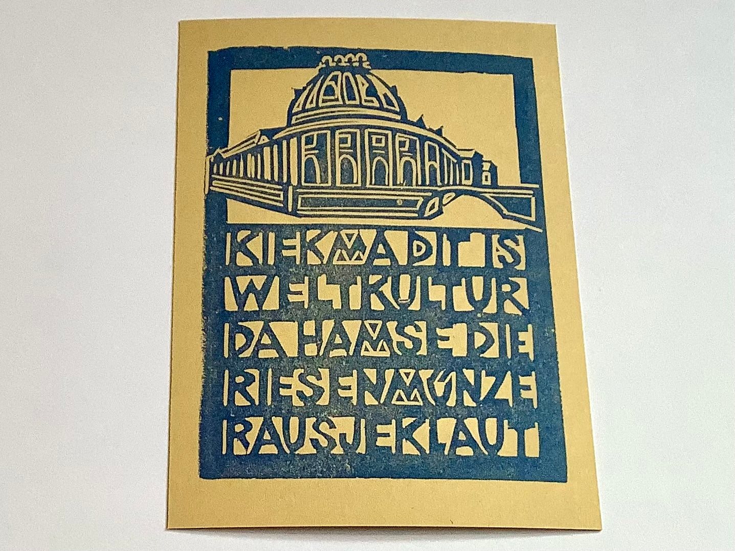 Postkarte Bode-Museum (Flitzpost) - Polly Paper - Umweltfreundliche Schreibwaren