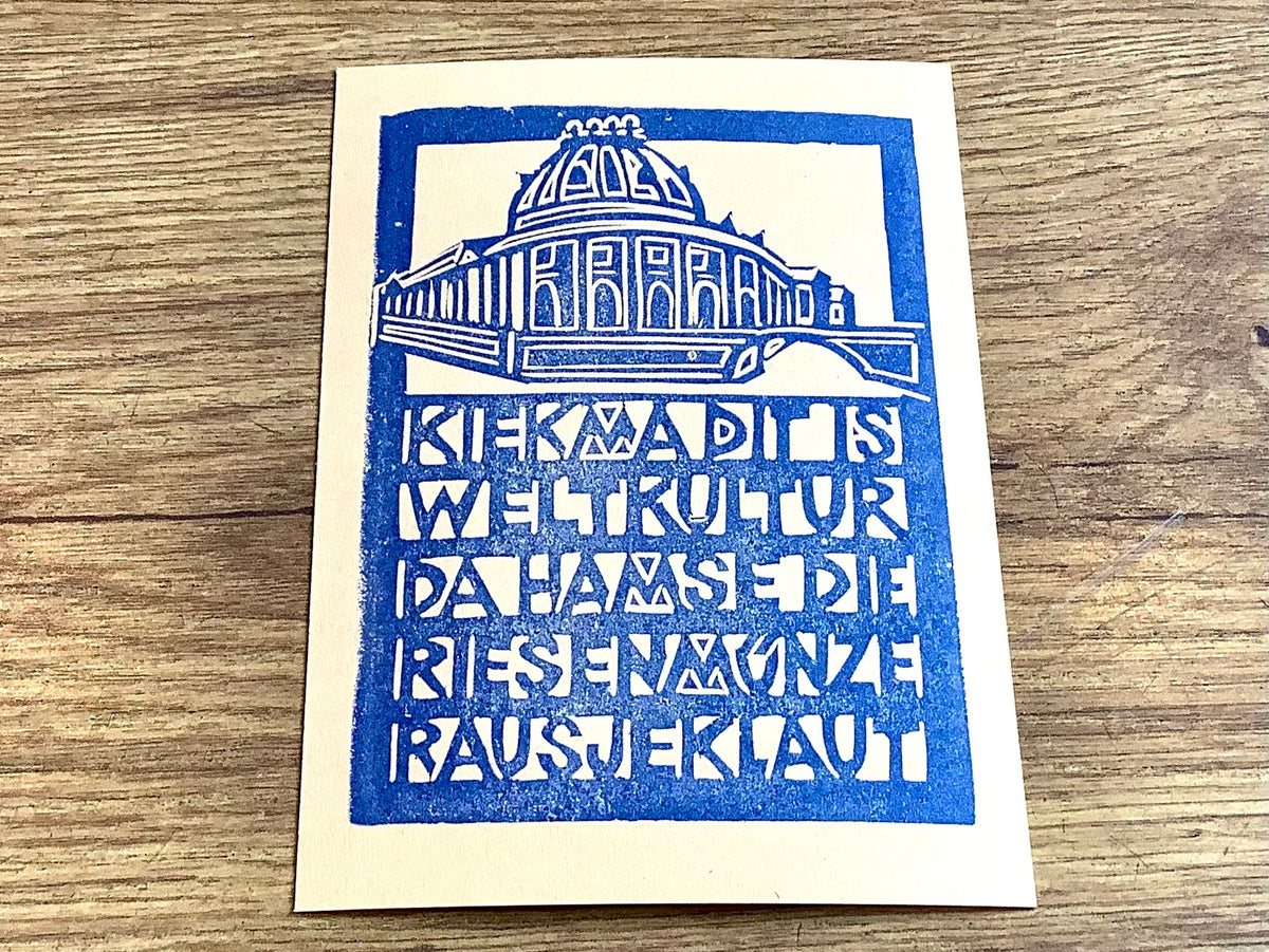 Postkarte Bode-Museum (Flitzpost) - Polly Paper - Umweltfreundliche Schreibwaren