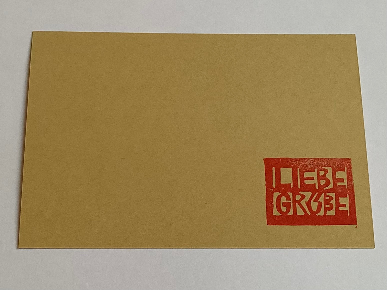 Postkarte LG Liebe Grüße (Flitzpost) - Polly Paper - Umweltfreundliche Schreibwaren