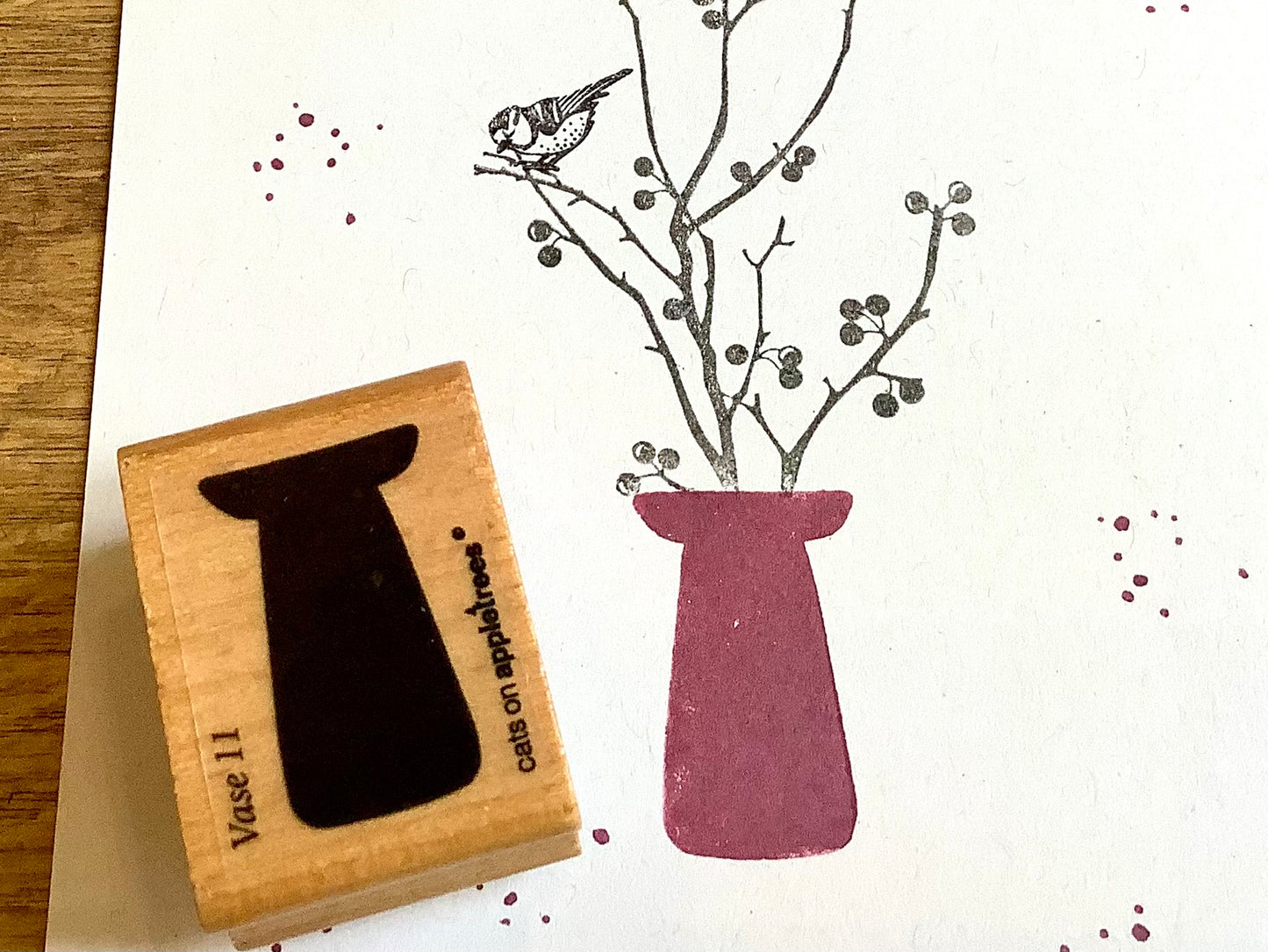 Stempel Vase 11 (Cats on Appletrees)