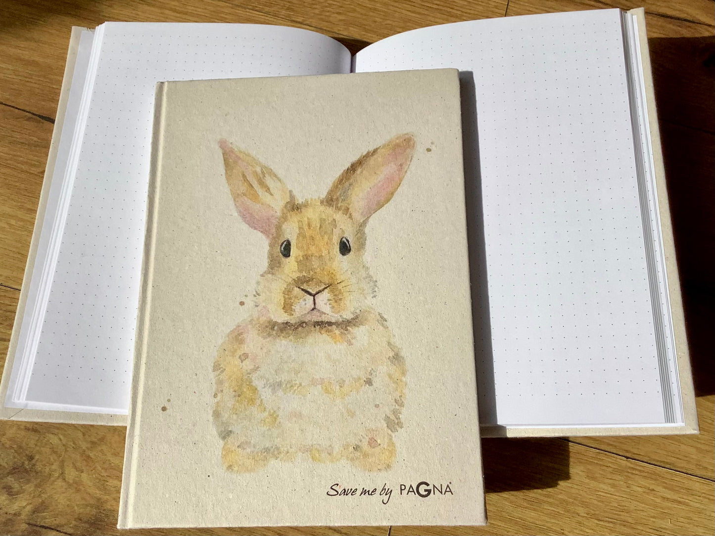 Notizbuch A5 Punktraster Hase "Save Me" Pagna