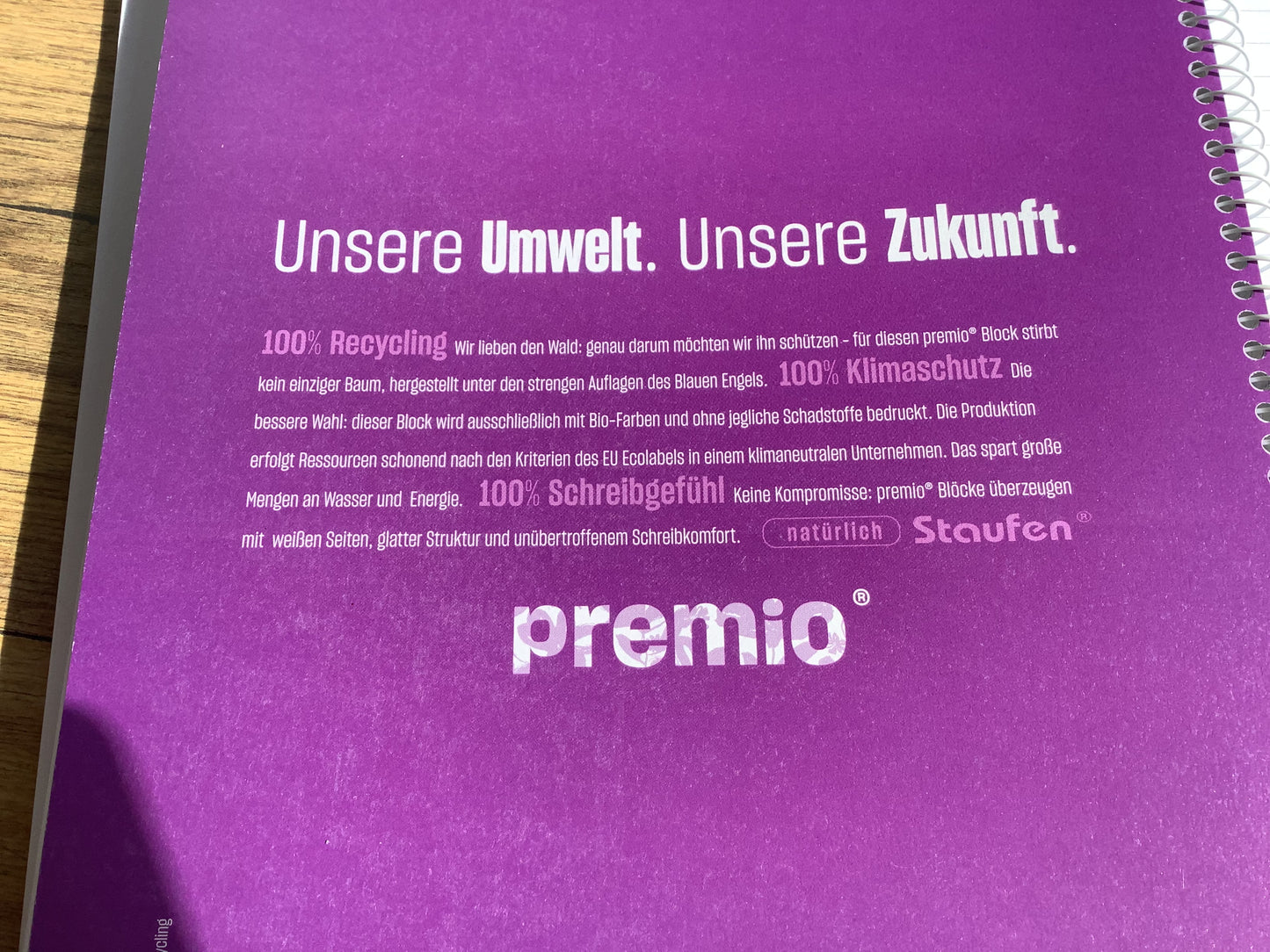 Collegeblock liniert mit Rand premium 90g RC Staufen Lin.25