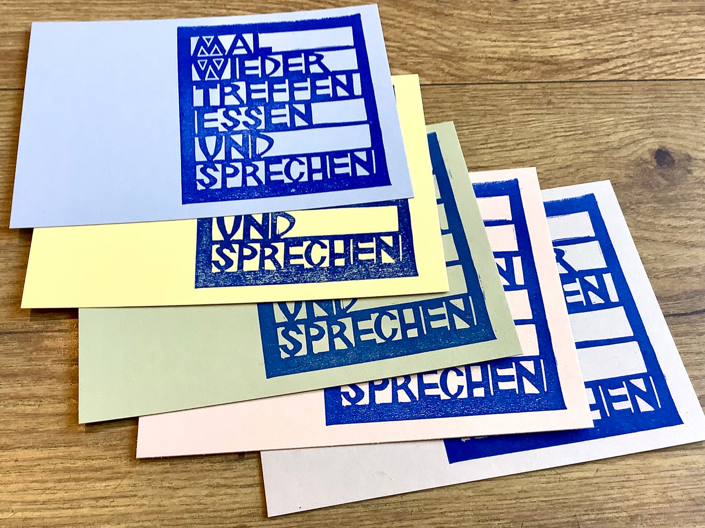 Postkarte Mal wieder treffen und sprechen (Flitzpost)