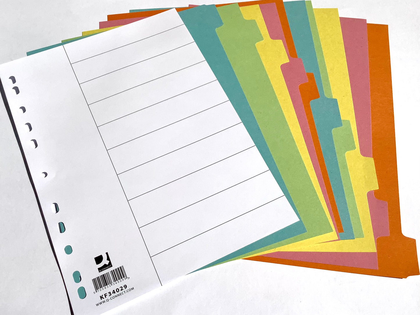 Register A4 farbig Recycling (Q-Connect)°