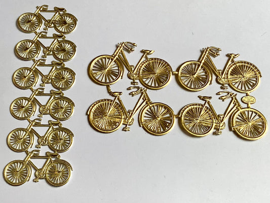 Dresdner Ornamente Fahrräder gold (Papier)°