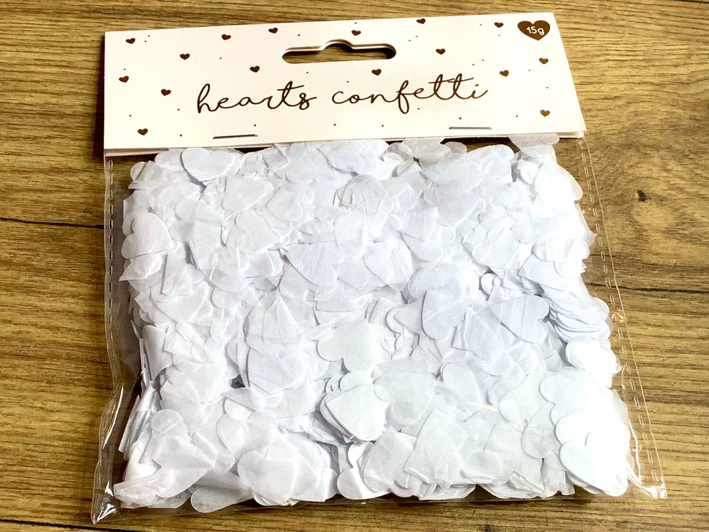 Herz-Konfetti aus Seidenpapier (biologisch abbaubar)°