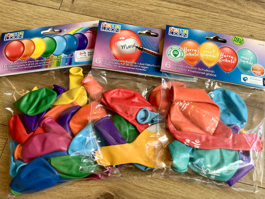 Luftballons zur Einschulung Kautschuk Schulstart°