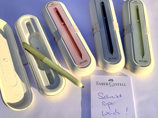 Drehkugelschreiber Avori XB +Etui Faber-Castell°