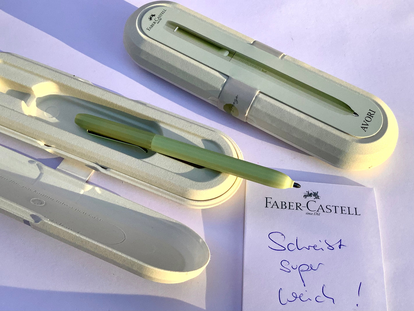 Drehkugelschreiber Avori XB +Etui Faber-Castell°