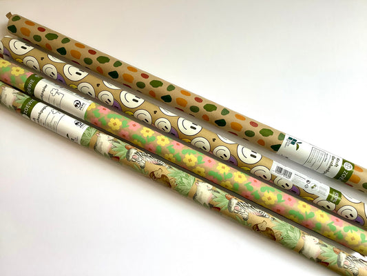 Geschenkpapier Recycling Kraft Rolle 2m 70cm Zöwie