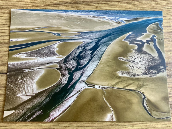 Postkarte Priel von oben (art+nature)