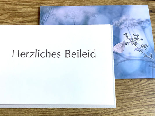 Beileidskarte Sommernachtstraum (Magda Wasiczek) +Einleger