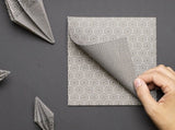 Faltpapier Origami Net&Ciircles sw 15x15