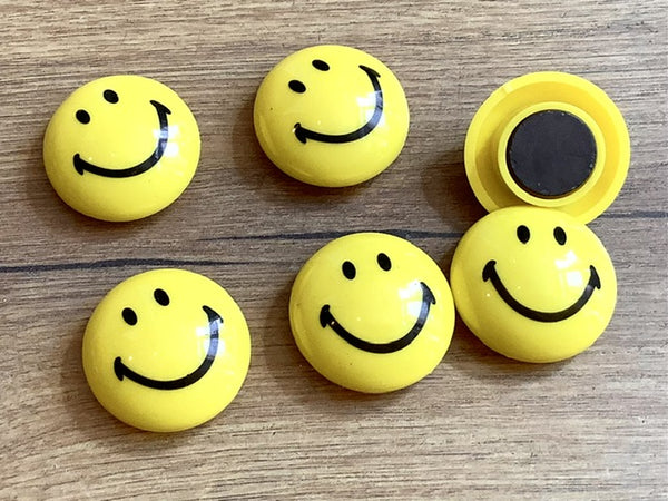 Smiley 6 Magneten Ø 3cm
