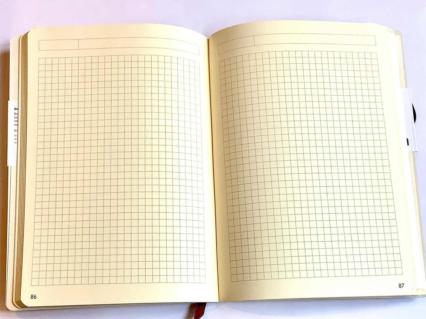 Notizbuch A5 kariert 192 nummerierte Seiten 90g altrosa Clairefontaine