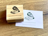 Stempel Exlibris Eule 4cm (Bordschätze)