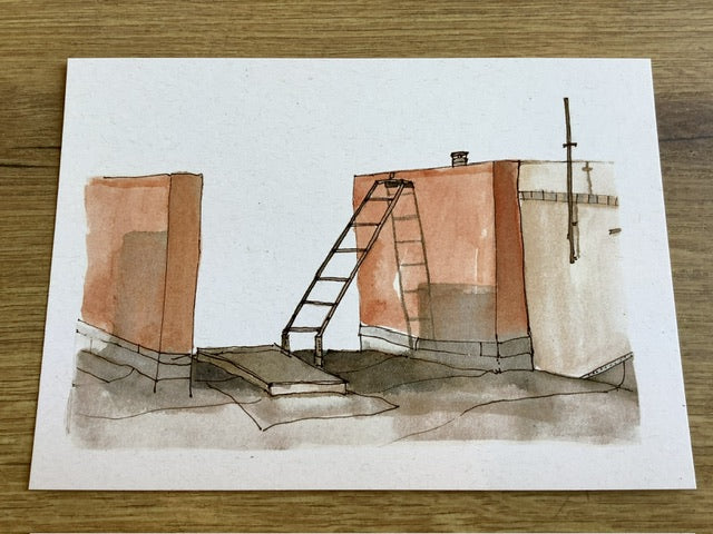 Postkarte Über den Dächern von Berlin (Erichsen)