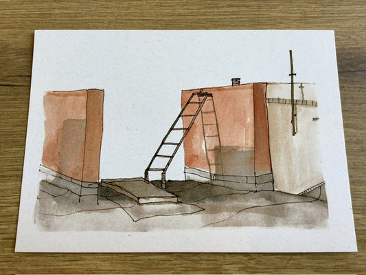 Postkarte Über den Dächern von Berlin (Erichsen)