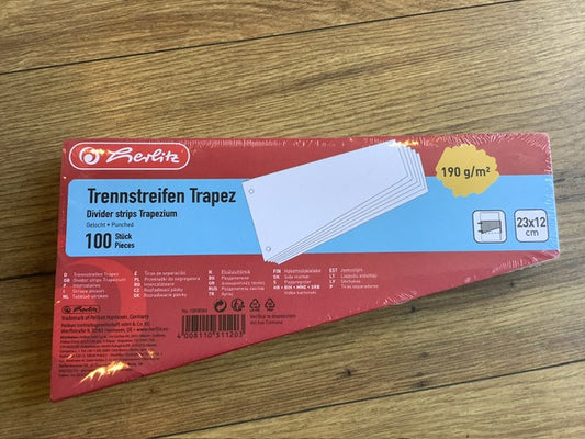 Trennstreifen trapez 100 St. RC Herlitz°
