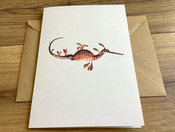 Maxi-Klappkarte A5 Seepferdchen ("30x40“)