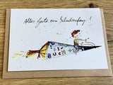 Briefkarte mini Schulanfänger (Erichsen)