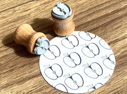 Ministempel Apfelhälfte (Bordschätze)