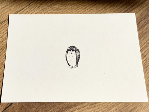 Postkarte Pinguin Drama  (Ligarti Bambus)