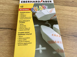 Tafelkreide weiß eckig 12 St. Faber