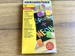 Tafelkreide eckig 12 Farben Faber