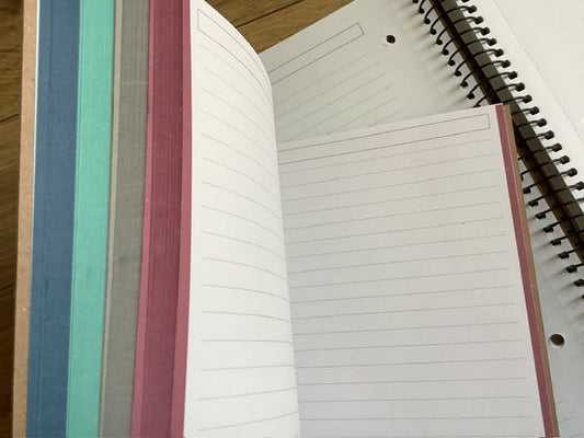 Spiralbuch A4 liniert 120Bl Ecolines Registerrand