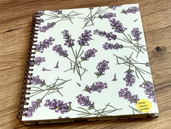 Spiral-Notizbuch 18x22 Lavendel blanko RC