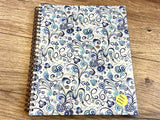 Spiral-Notizbuch 18x22 Florenz blau blanko RC