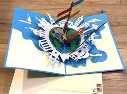 3D-Karte Pop-Up Urlaub Gutschein