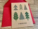 Postkarte A Tännschen please Bow&Hummingbird