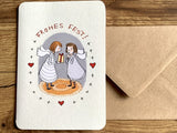Briefkarte Frohes Fest Engel (Gutrath)