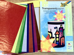 Transparentpapier bunt 10 Farben 18,5x29,7cm folia