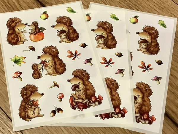 Aufkleber Igel Sticker Herma 3Bl