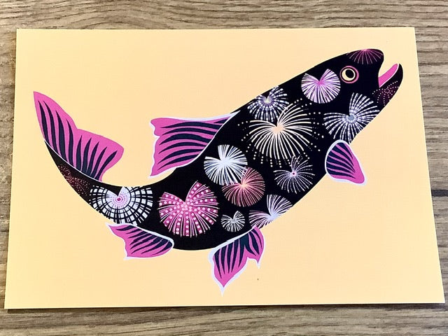 Postkarte Januarfisch Maydell