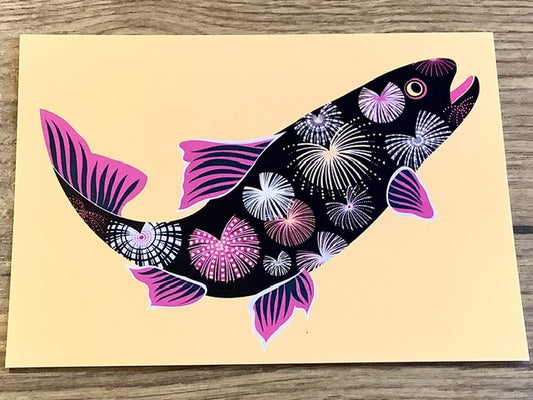 Postkarte Januarfisch Maydell
