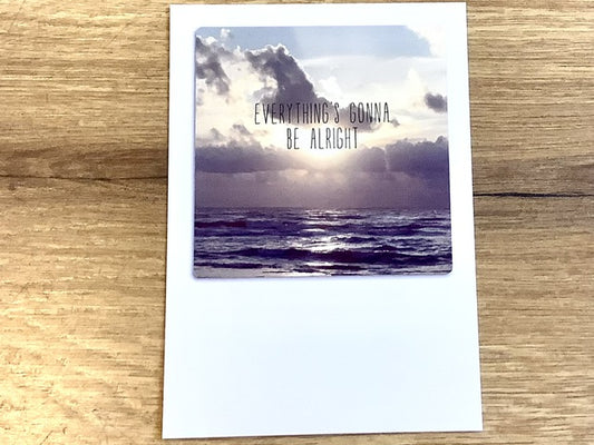 Postkarte "Everything's gonna be alright"